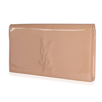 Saint Laurent Pleine Fleur Pigmentée Patent Monogram Large Belle De Jour Clutch