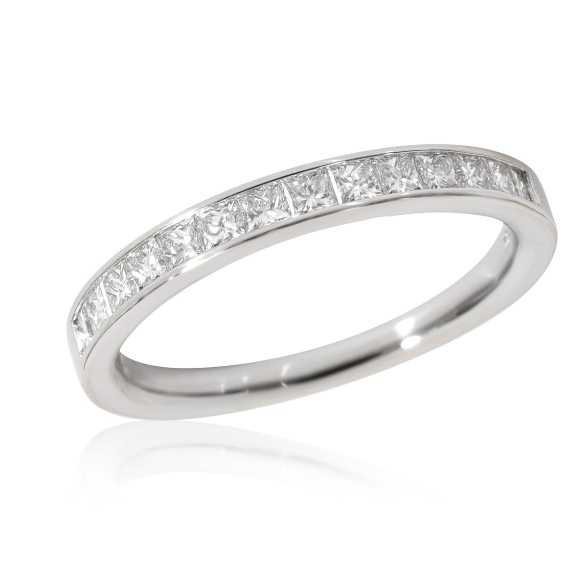 Blue Nile Channel Set Diamond Wedding Band, 14K White Gold 0.49 Ctw