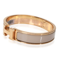 Hermes Clic H Beige Rose Gold Plated Bracelet