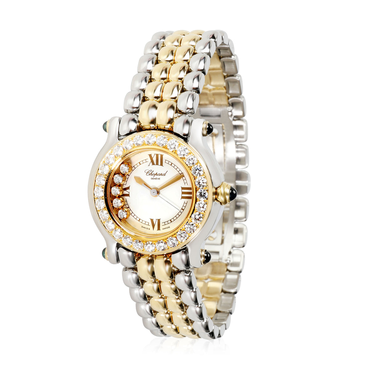 Chopard Happy Sport 27/8251-21/11 Womens Watch in 18kt Stainless Steel/Yellow G