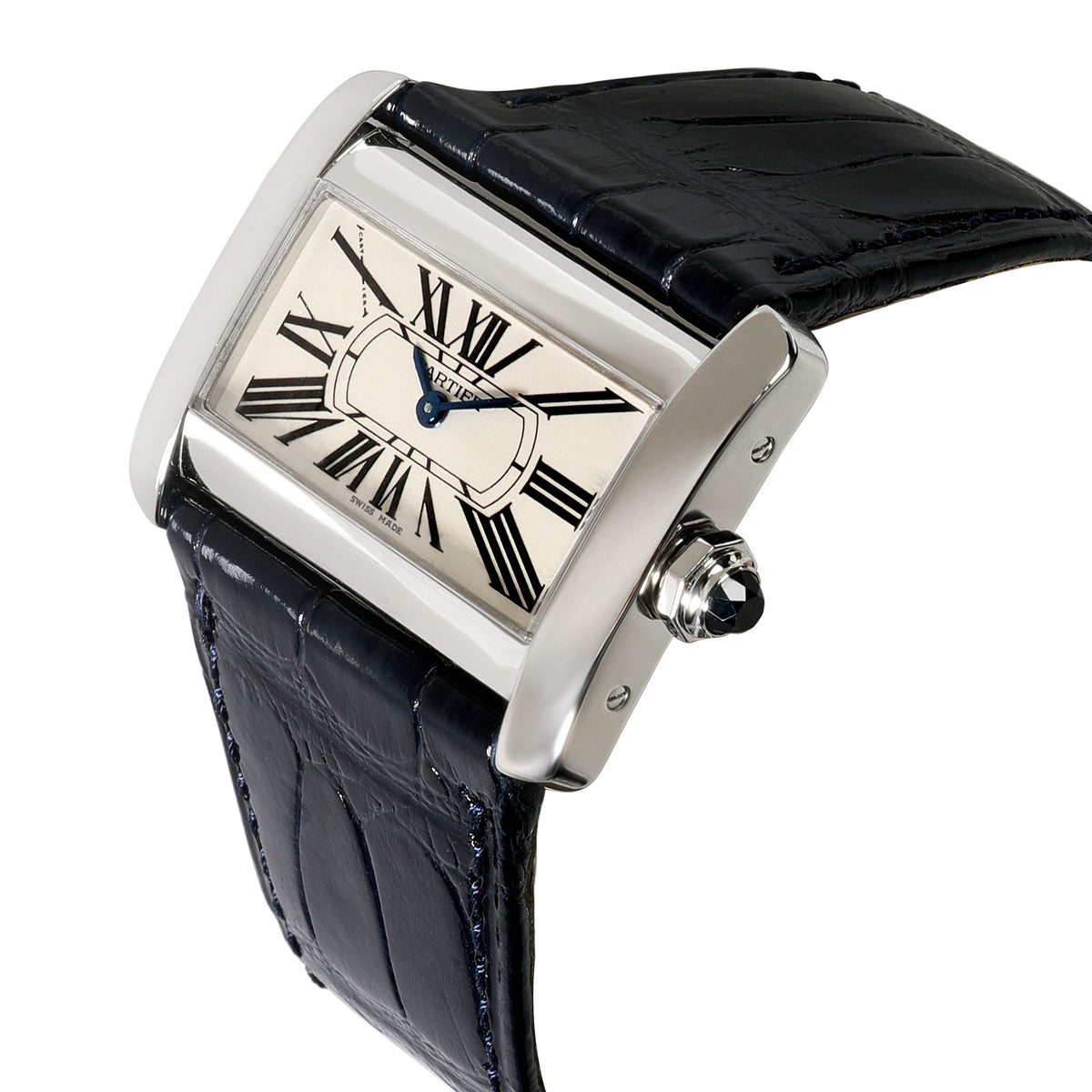 Cartier Tank Divan 2599 Womens Watch in Stainless Steel