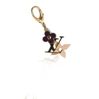 Louis Vuitton Gold Fleur de Monogram Bag Charm