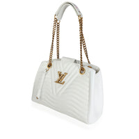 Louis Vuitton White Calfskin New Wave Chain Tote