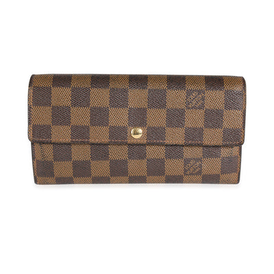 Louis Vuitton Damier Ebene Canvas Sarah Wallet