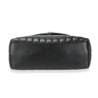 Saint Laurent Black Matelassé Y Calfskin Leather Medium Loulou Shoulder Bag