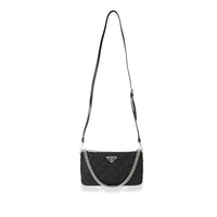 Prada Nero Tessuto Impuntu Bandoliera Convertible Crossbody