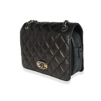 Chanel Black CC Quilted Leather Crossbody Flap Bag