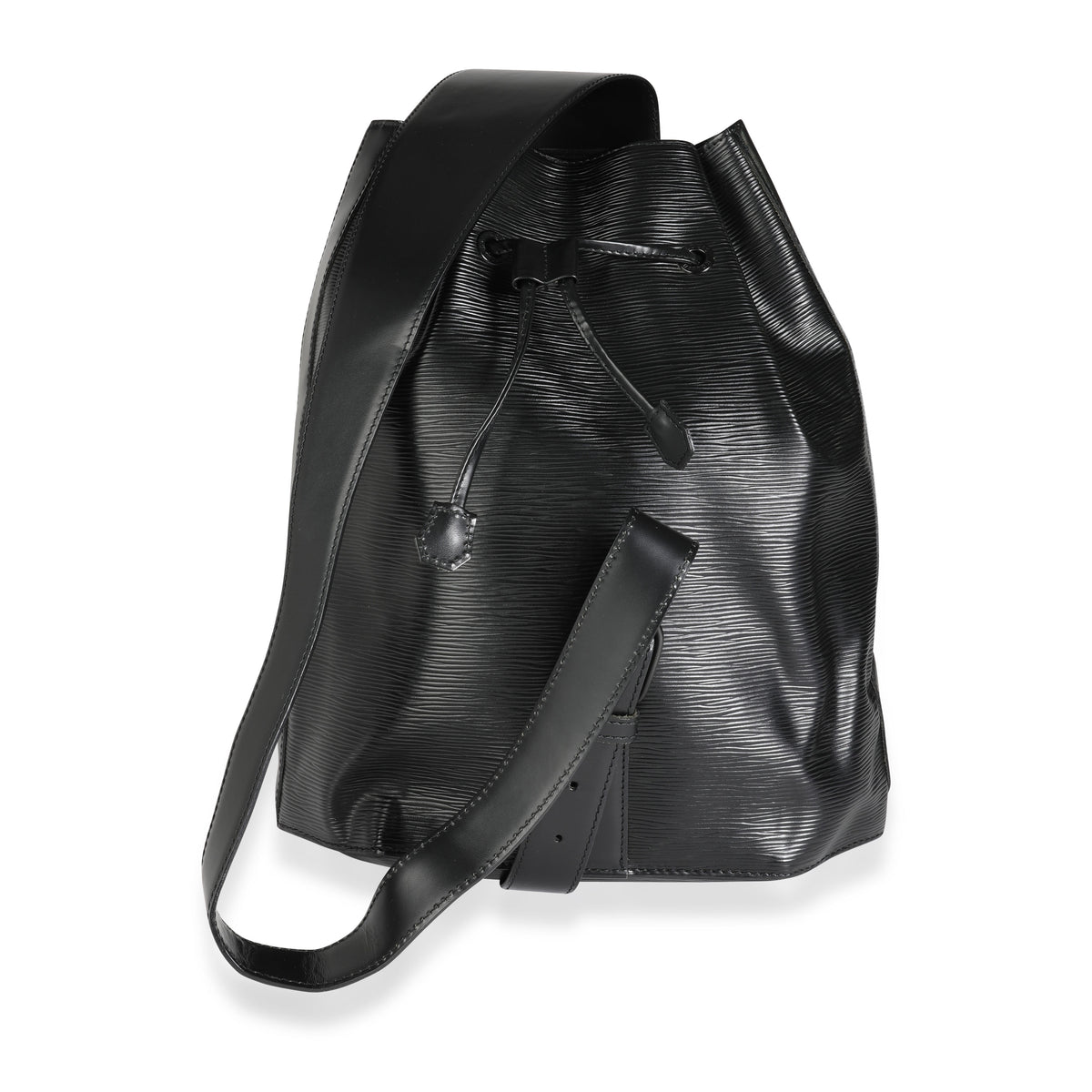 Louis Vuitton, Bags, Louis Vuitton Black Epi Drawstring Bucket Bag