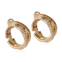 Cartier Trinity Diamond Earrings in 18kt Yellow Gold 1.8 CTW