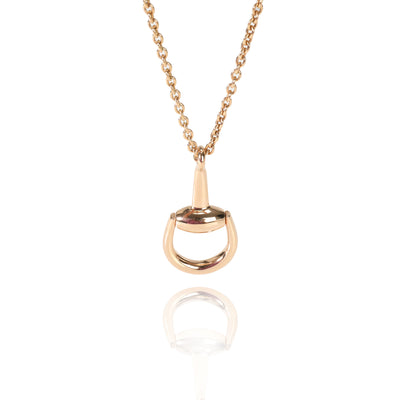 Gucci Horsebit Pendant in 18kt Rose Gold