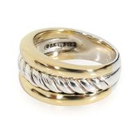 David Yurman Cable Ring in 18K Yellow Gold/Sterling Silver