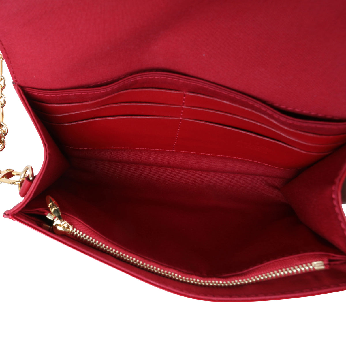 Louis Vuitton Amarante Monogram Vernis Bel Air Pochette Bag Louis Vuitton