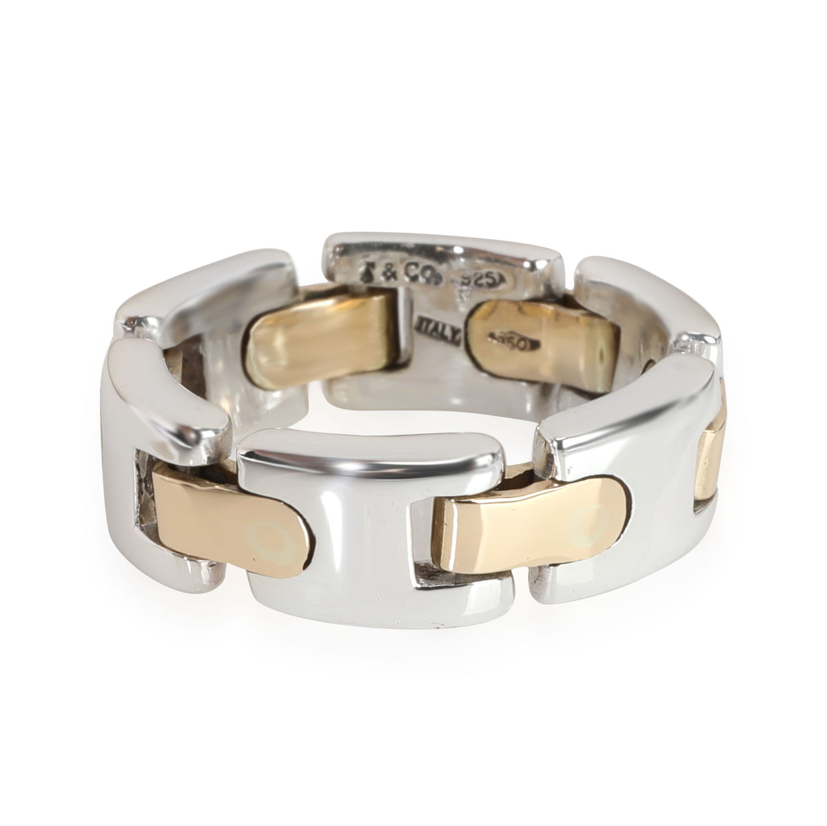 Tiffany & Co. Flexible Link Band in 18K Yellow Gold/Sterling Silver