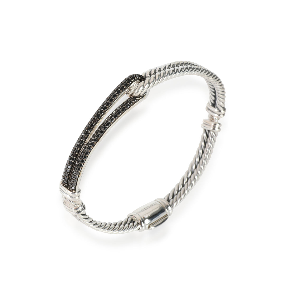 David Yurman Labyrinth Diamond Bracelet in Sterling Silver 0.5 CTW