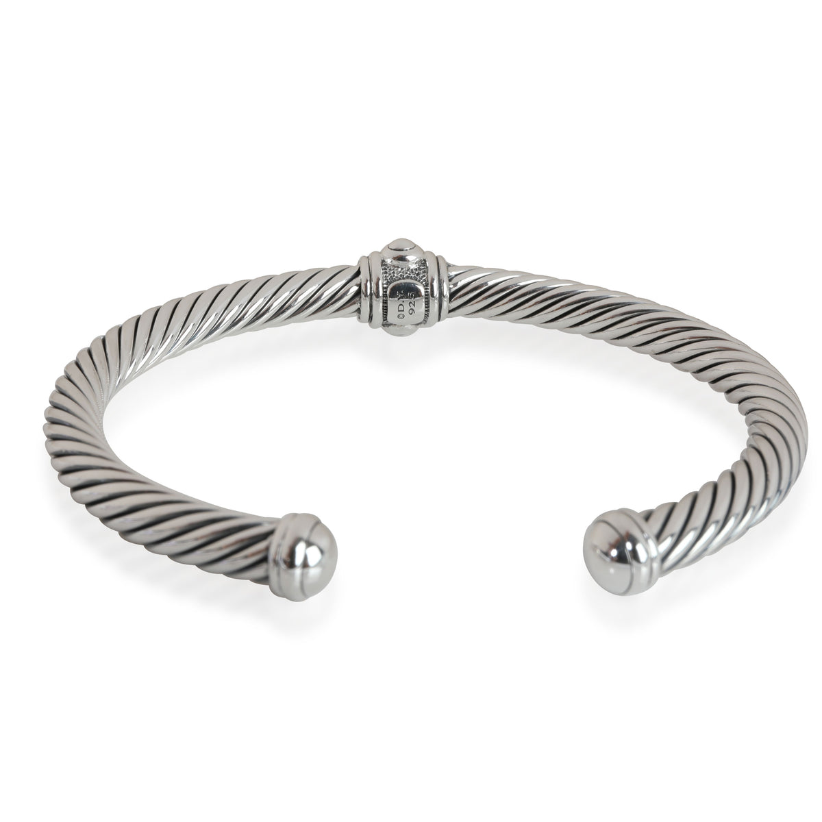 David Yurman Renaissance Diamond Cuff in 925 Sterling Silver 0.01 CTW