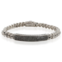 David Yurman Diamond Petite Pave ID Bracelet in  Sterling Silver 0.6 CTW