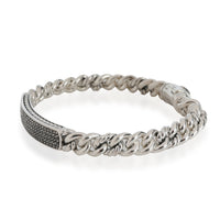 David Yurman Diamond Petite Pave ID Bracelet in  Sterling Silver 0.6 CTW