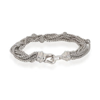 David Yurman Diamond 8 Chain Bracelet in  Sterling Silver 0.49 CTW