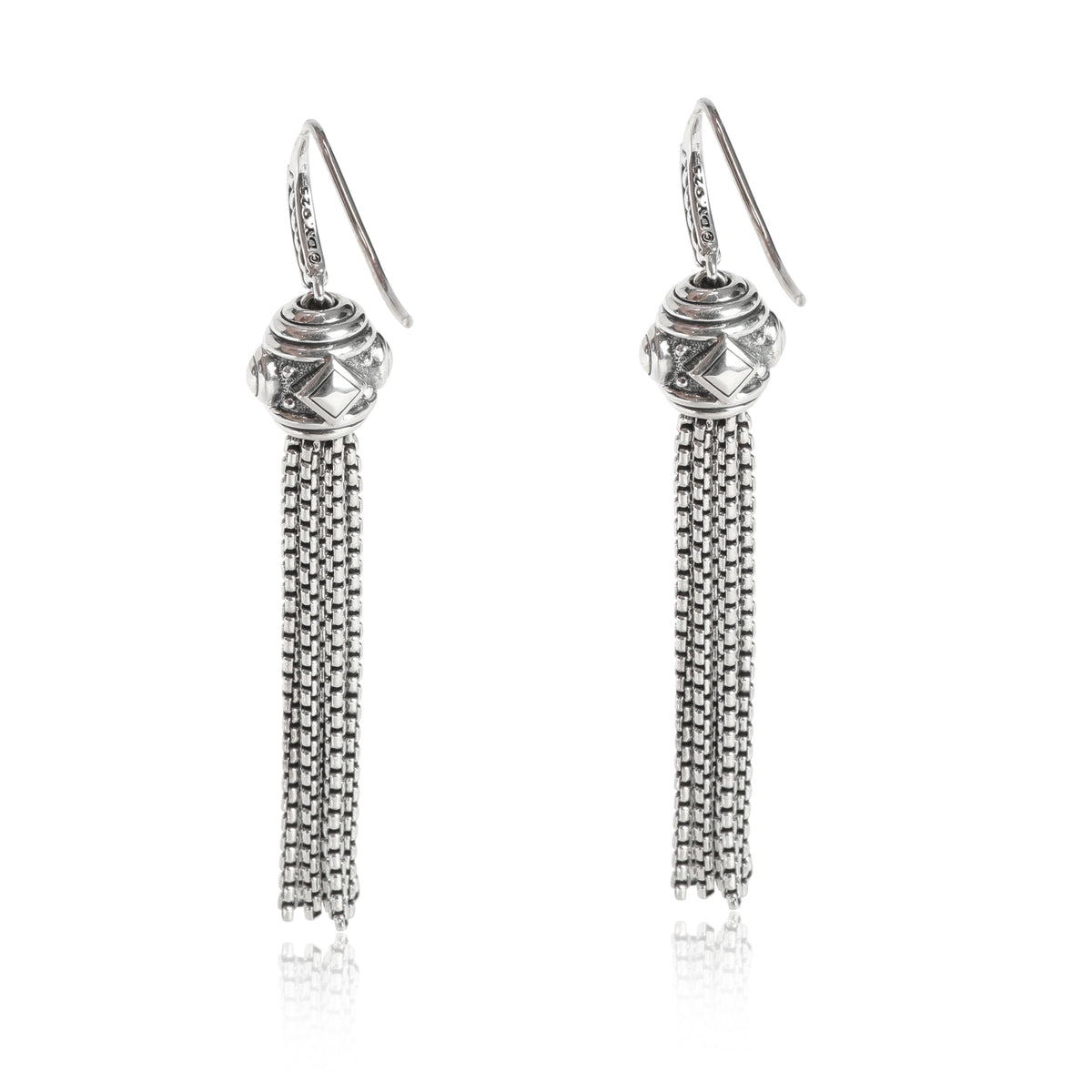 David Yurman Renaissance Diamond Earrings in Sterling Silver 0.1 CTW