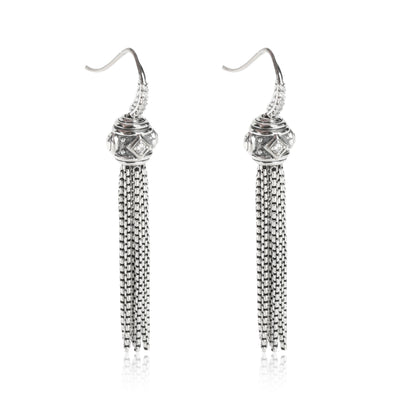 David Yurman Renaissance Diamond Earrings in Sterling Silver 0.1 CTW