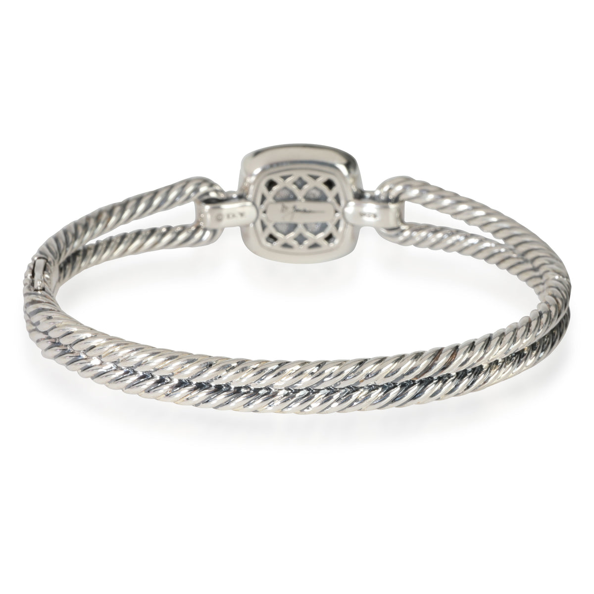 David Yurman Albion Black Diamond Bangle in Sterling Silver 0.73 CTW