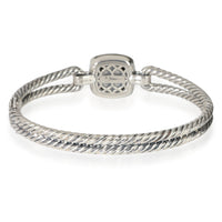 David Yurman Albion Black Diamond Bangle in Sterling Silver 0.73 CTW