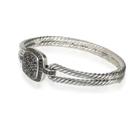 David Yurman Albion Black Diamond Bangle in Sterling Silver 0.73 CTW