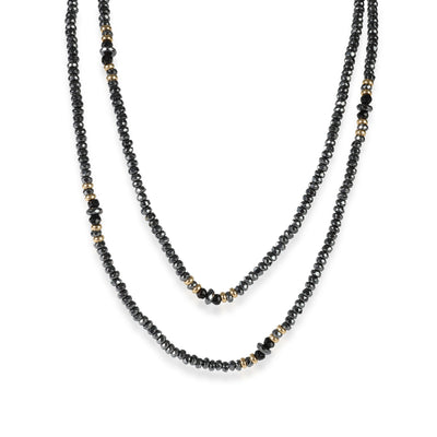 David Yurman Hematite Fashion Necklace in 18kt Yellow Gold