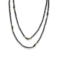 David Yurman Hematite Fashion Necklace in 18kt Yellow Gold