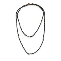 David Yurman Hematite Fashion Necklace in 18kt Yellow Gold