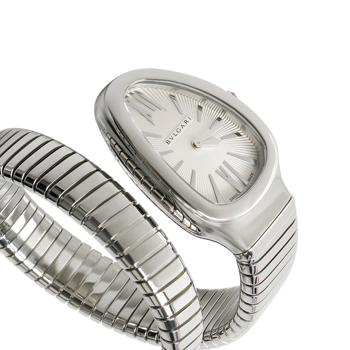 Bulgari Serpenti Tubogas SP 35 G Womens Watch in  Stainless Steel