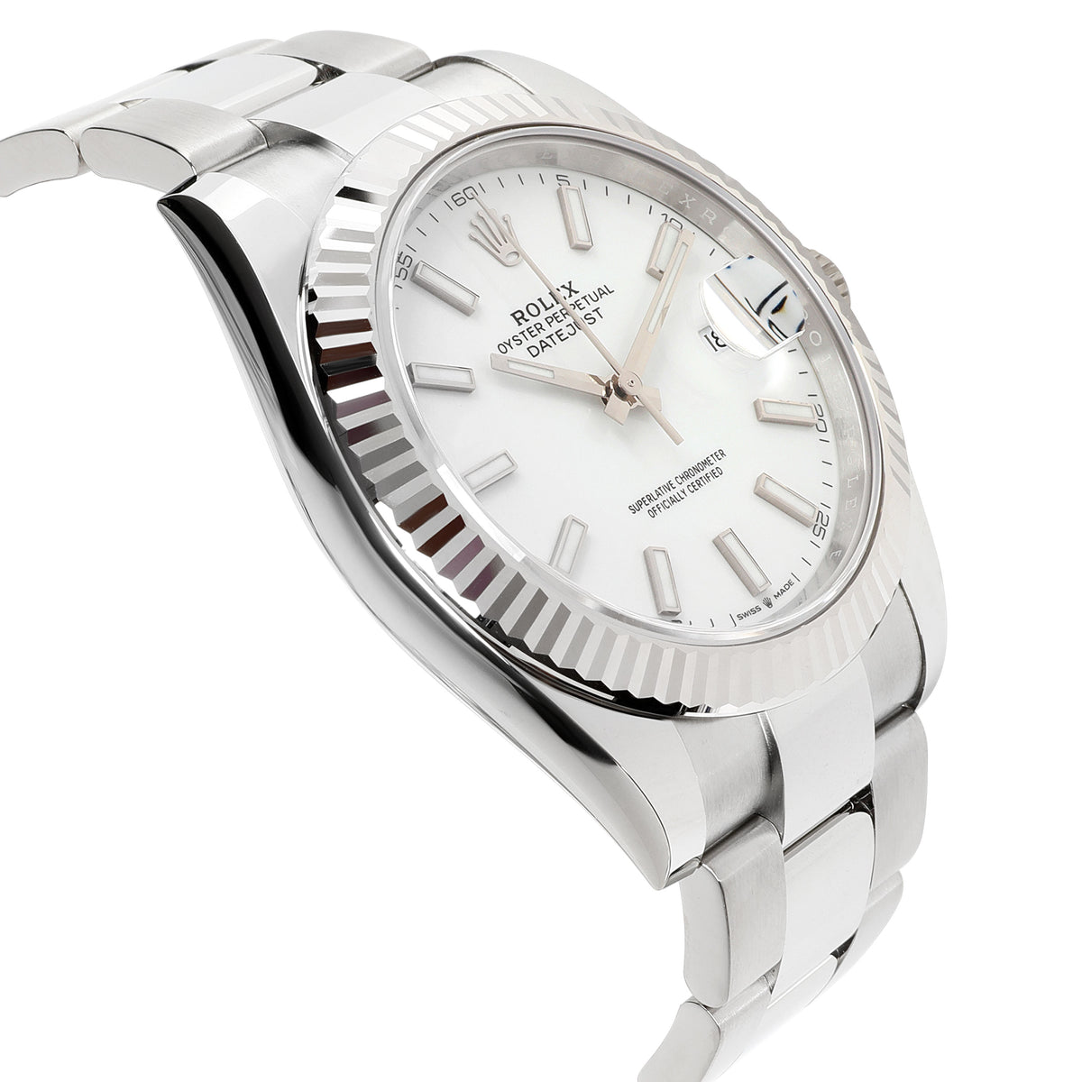Rolex Datejust 41 126334 Men's Watch in 18kt Stainless Steel/White Gold