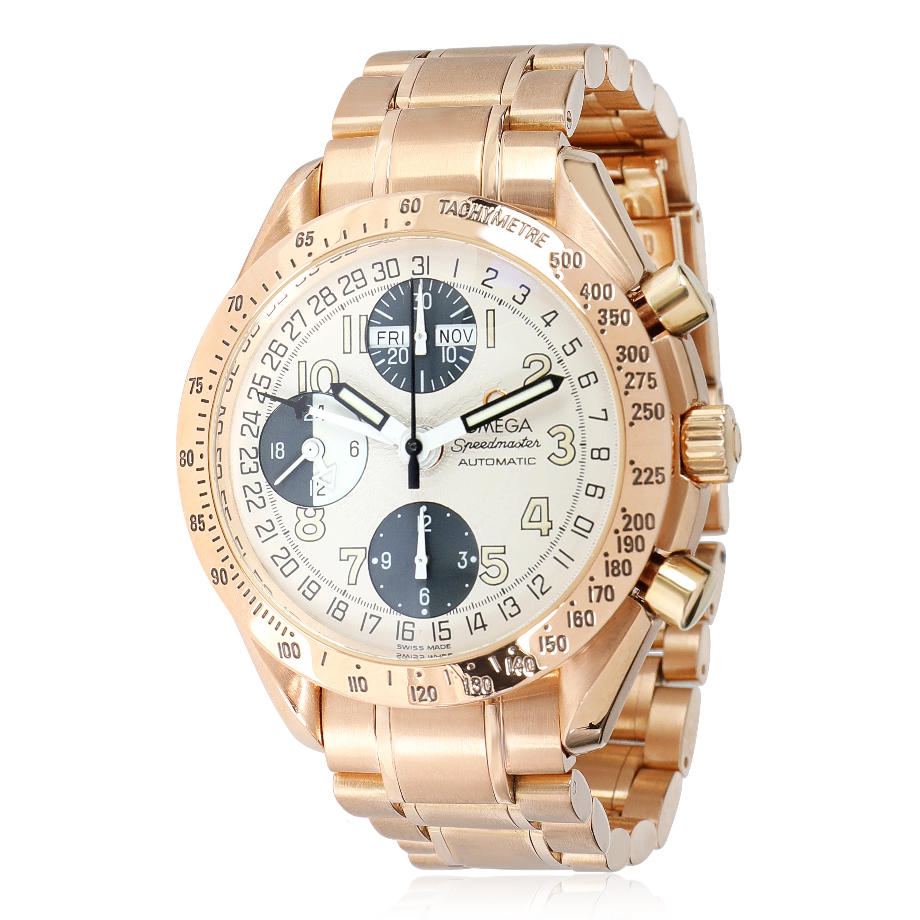 omega speedmaster day date rose gold