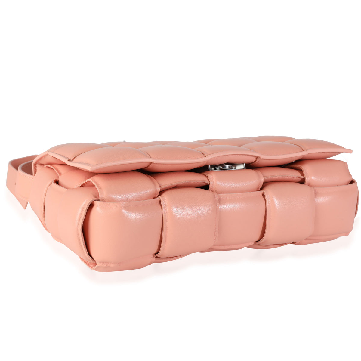 Bottega Veneta Peachy Maxi Intrecciato Leather Padded Cassette Bag