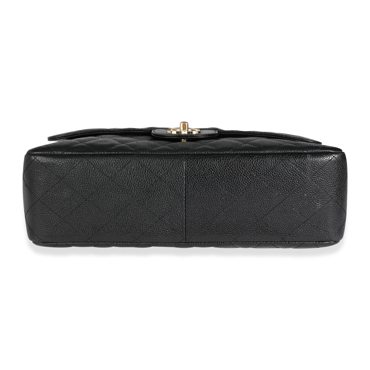 Chanel Black Quilted Caviar Jumbo Classic Single Flap Bag