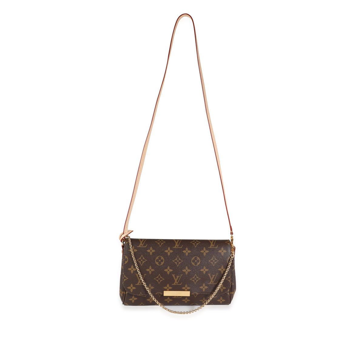 Louis Vuitton Favorite MM Monogram Canvas Cluth Bag Handbag
