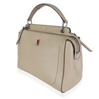 Fendi Neutrals Smooth Calfskin Leather Medium DotCom Bag