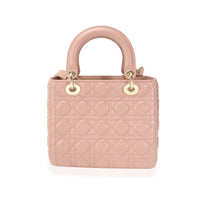 Dior Blush Cannage Lambskin Medium Lady Dior Bag