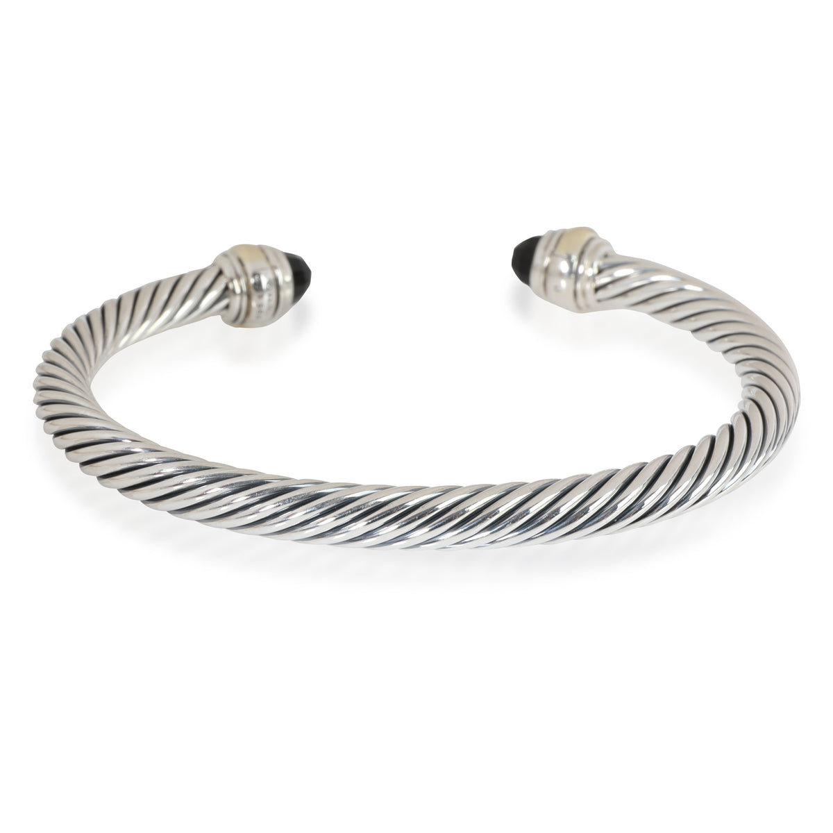 David Yurman Cable Classics Onyx Bracelet in 14K Yellow Gold/Sterling Silver