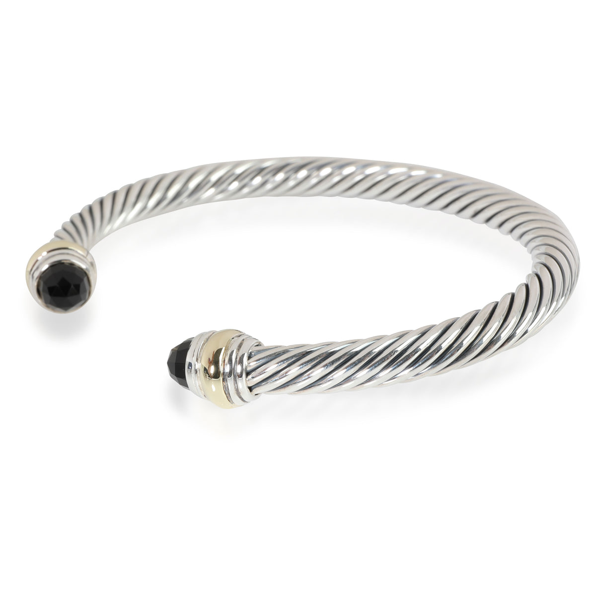 David Yurman Cable Classics Onyx Bracelet in 14K Yellow Gold/Sterling Silver