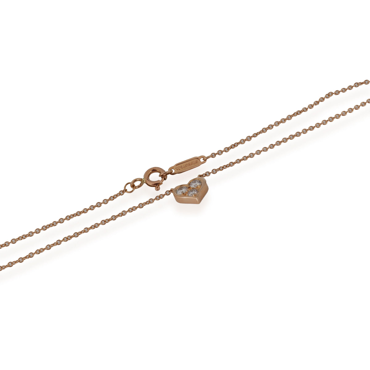 Tiffany & Co. Heart Diamond Pendant in 18kt Rose Gold 0.17 CTW