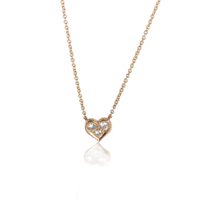 Tiffany & Co. Heart Diamond Pendant in 18kt Rose Gold 0.17 CTW