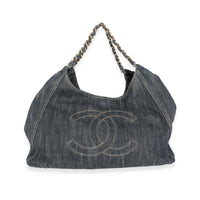 Chanel Blue Denim XL Coco Cabas Tote