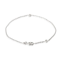 Christian Dior Diamond Station Bracelet in 18K White Gold 0.03 CTW