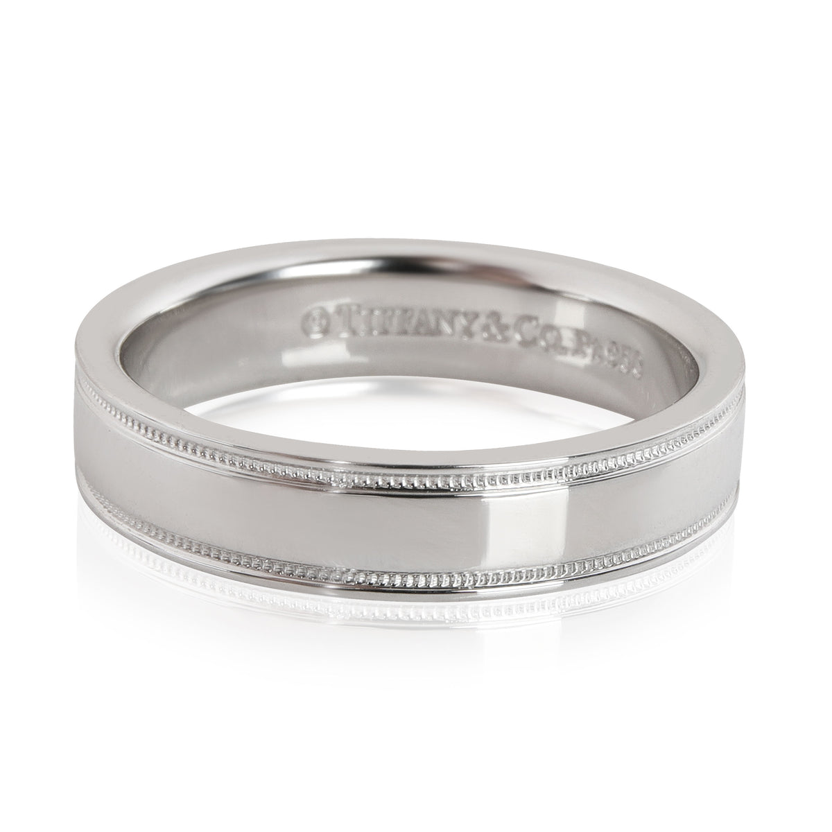 Tiffany & Co. Tiffany Together Double Milgrain Band in Platinum