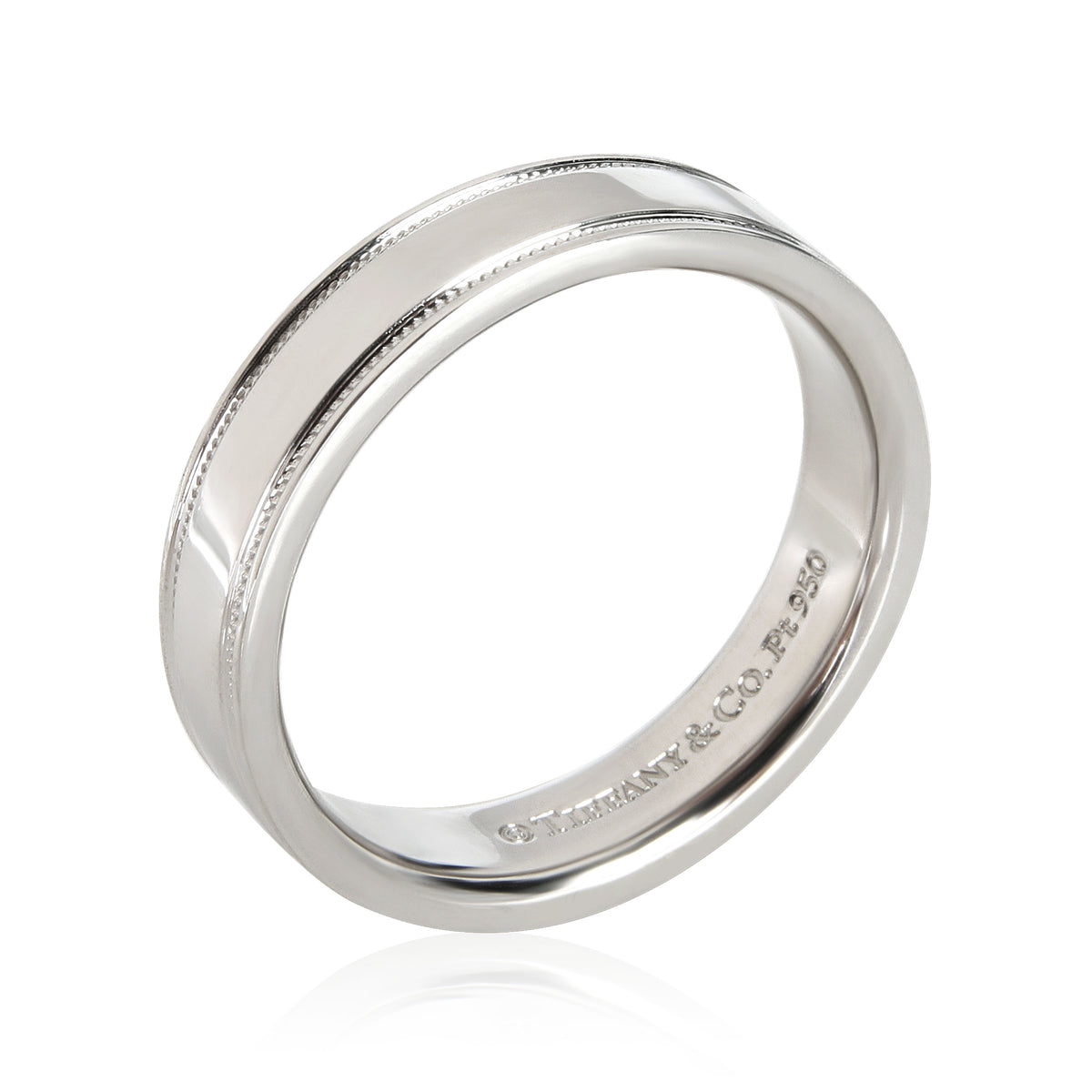 Tiffany & Co. Tiffany Together Double Milgrain Band in Platinum