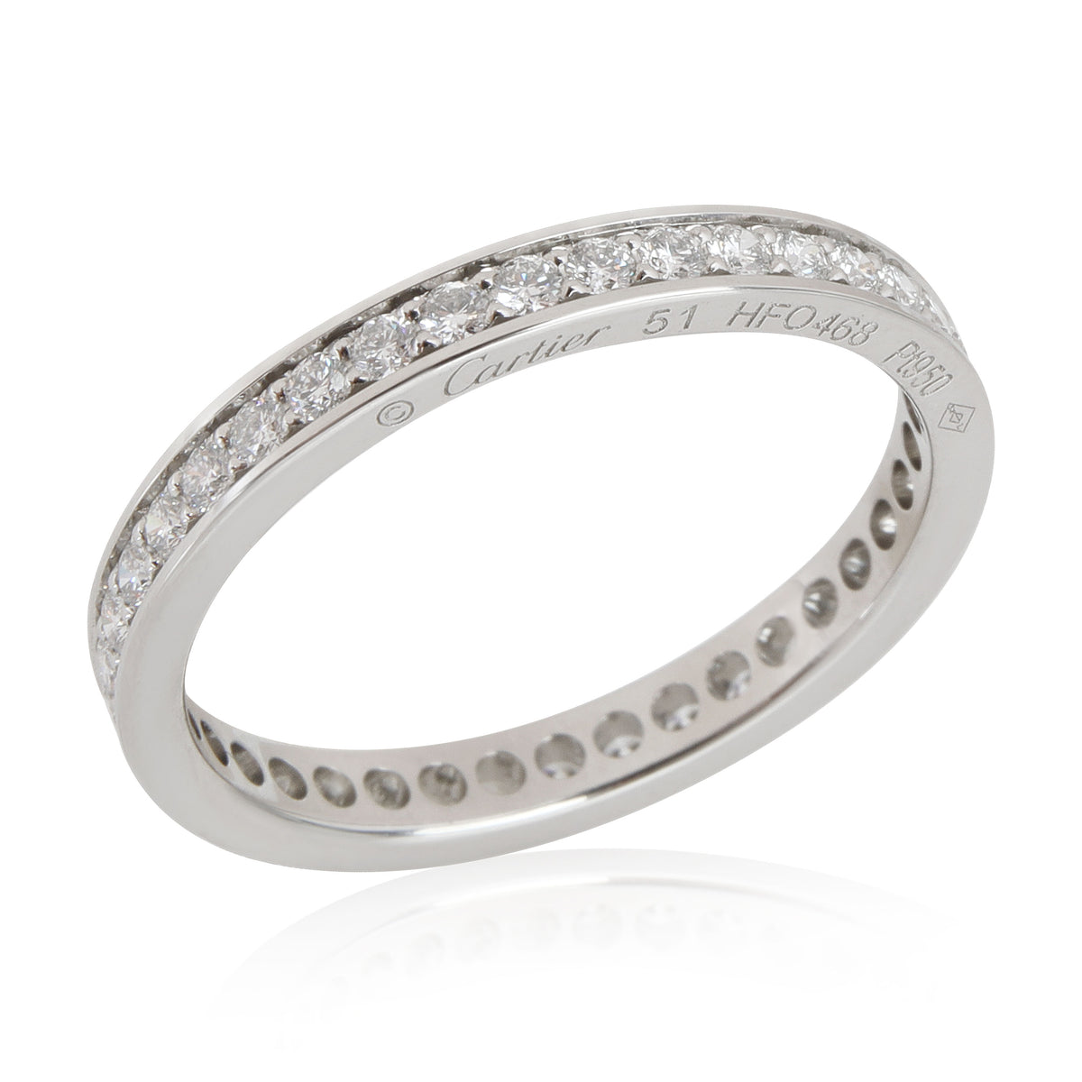 Cartier Ballerine Diamond Eternity Band in  Platinum 0.38 CTW