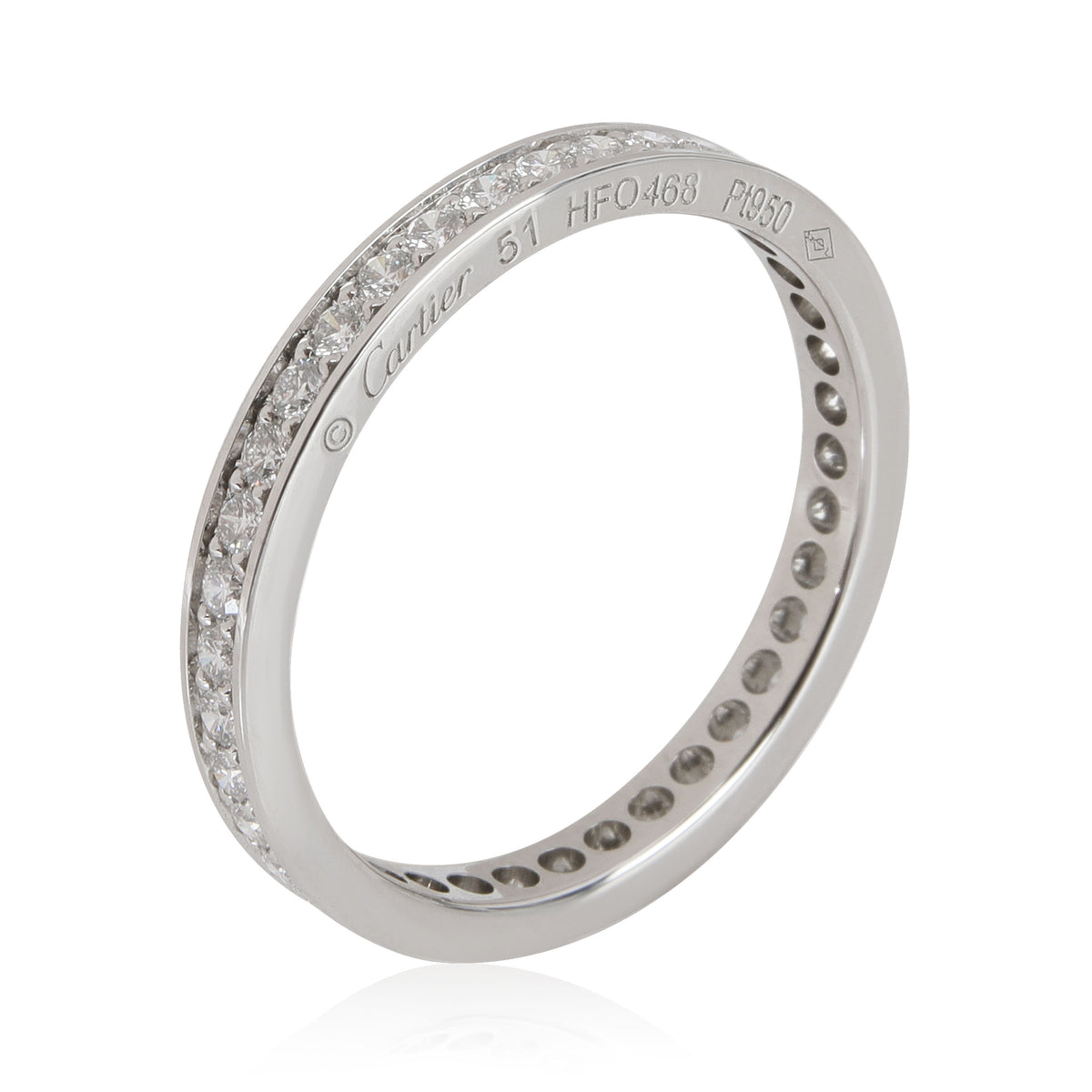 Cartier Ballerine Diamond Eternity Band in  Platinum 0.38 CTW