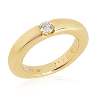 Cartier Ellipses Diamond Solitaire Ring in 18kt Yellow Gold G-H VS 0.25 CTW