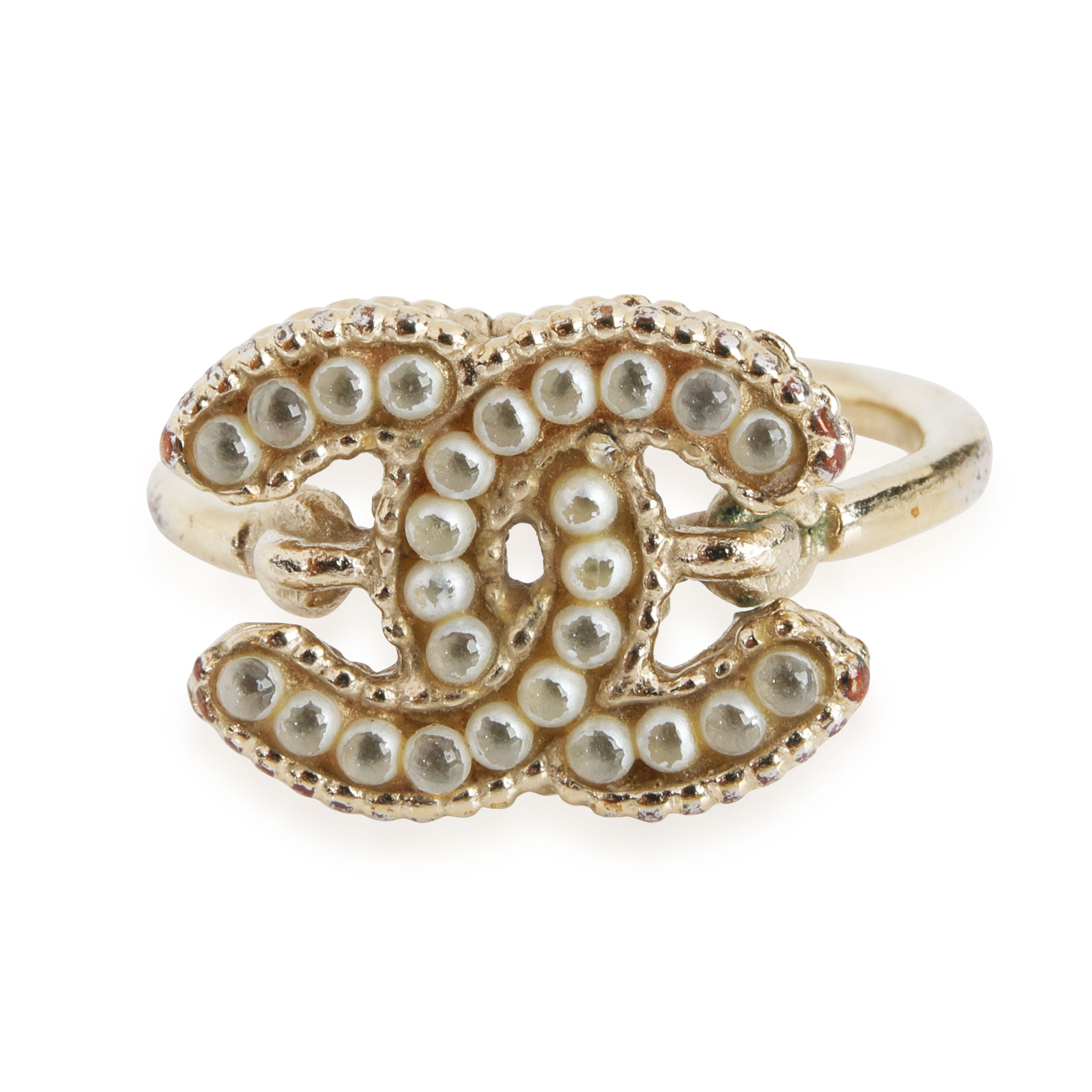 Chanel Faux Pearl CC Logo Ring, myGemma